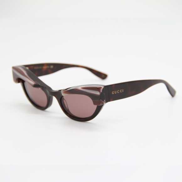 NEW GUCCI WOMEN PURPLE CAT EYE SUNGLASSES GUCCI - Picture 4 of 10